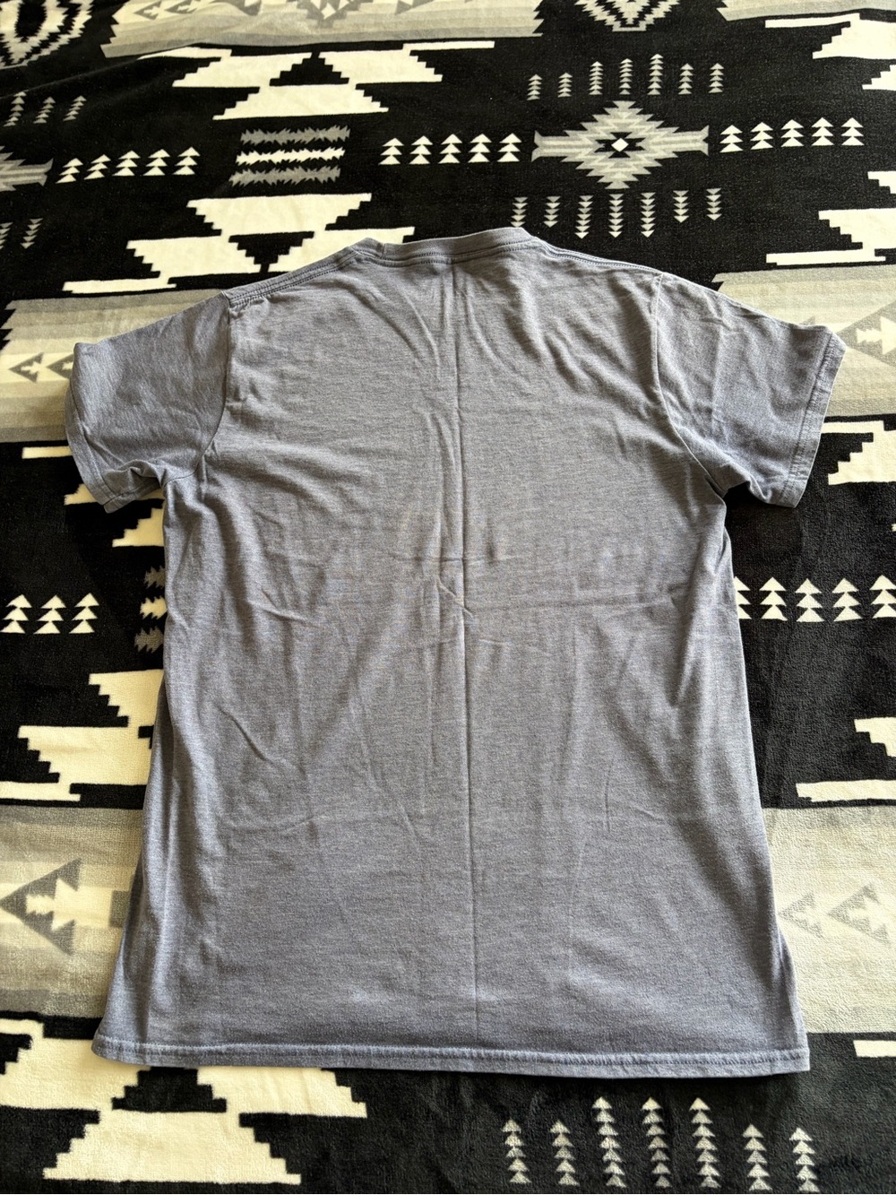 Wrangler Blue Graphic Short-Sleeve Tee with Cream Logo - Picture 2 of 6